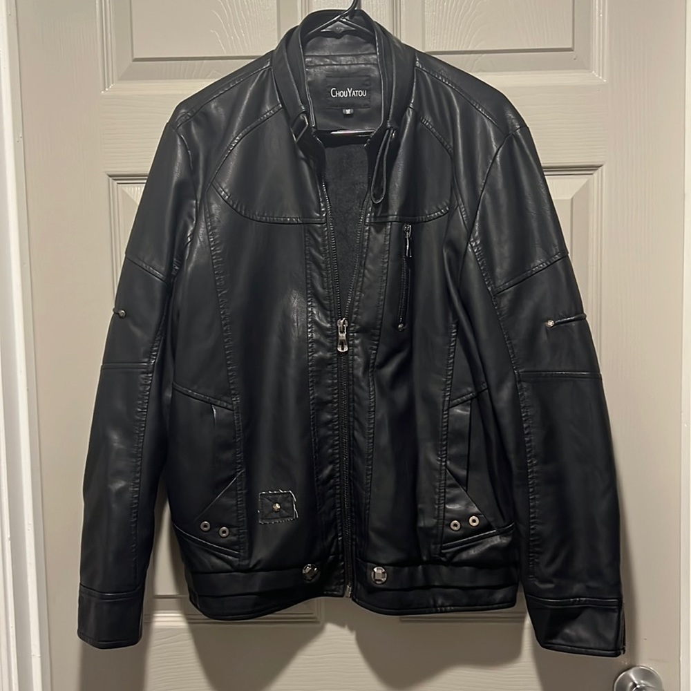 Mens ChouYatou Leather Jacket M